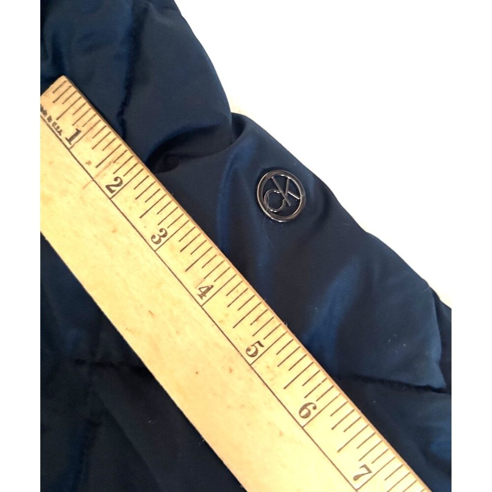 Navy blue double extra large quilted puffer, Calvin Klein jacket NWT, $300 MSRP - Picture 6 of 12